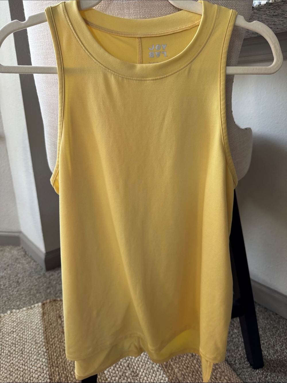 ☀️ JoyLab Bright Yellow Crewneck Tank Top